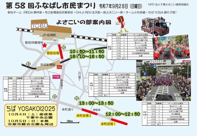 ふなばし市民まつり 2025 タイムテーブル